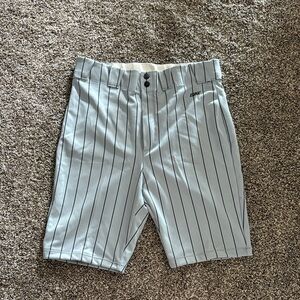 Gray Striped Men's Shorts